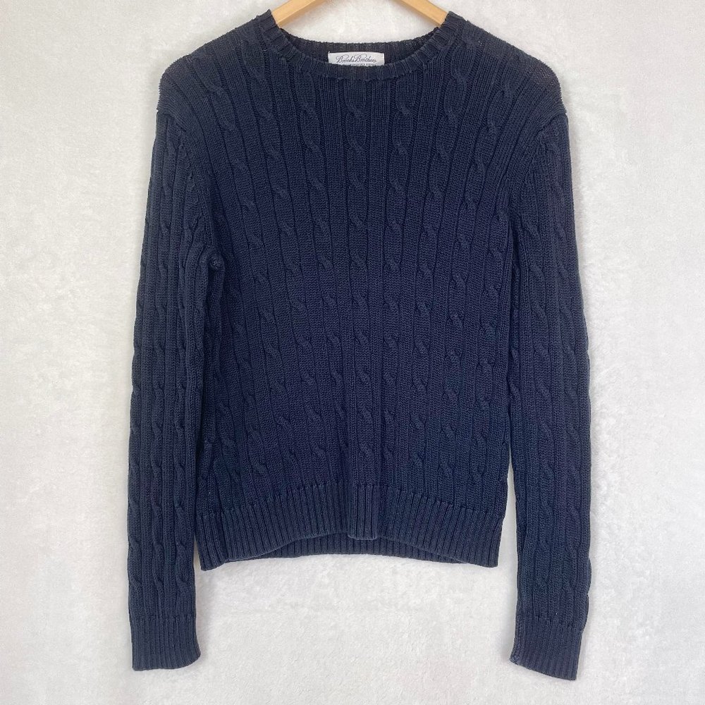 Brooks Brothers Cable Crewneck Sweater